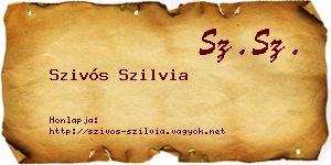 Szivós Szilvia névjegykártya